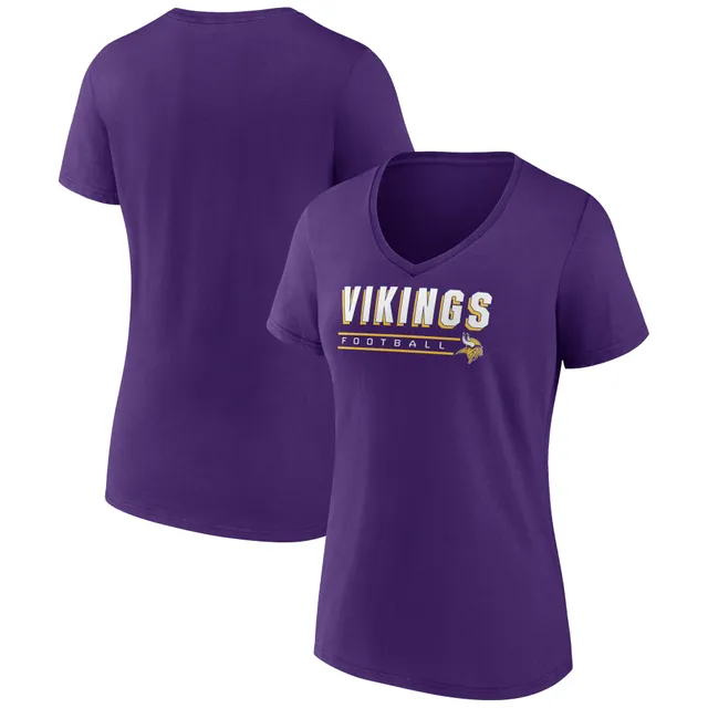 Lids Minnesota Vikings Fanatics Branded Women's Team Authentic Personalized  Name & Number V-Neck T-Shirt - Purple