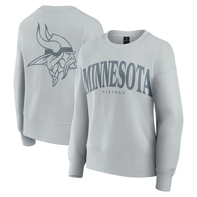 Sweat-shirt à capuche gris Fanatics pour femme Minnesota Vikings Elements