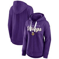 Women's Fanatics Heather Purple Minnesota Vikings Set To Fly Pullover Hoodie