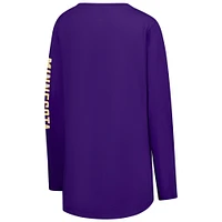 Women's Fanatics Purple Minnesota Vikings Cheerleader Long Sleeve T-Shirt