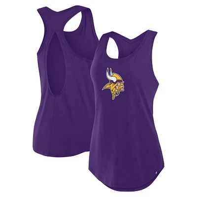 Women's Fanatics Purple Minnesota Vikings Iron Fan Tank Top