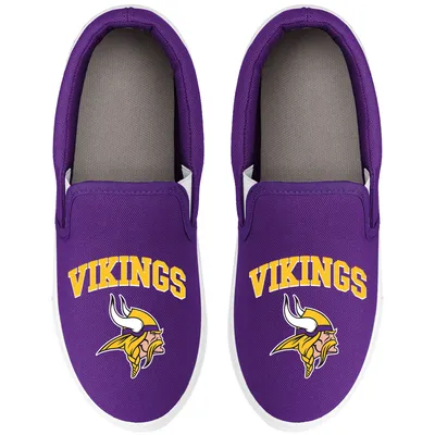 Minnesota Vikings FOCO Women's Big Logo Slip-On Sneakers