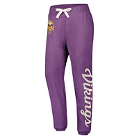 Women's G-III 4Her by Carl Banks Purple Minnesota Vikings Scrimmage Fleece Pants