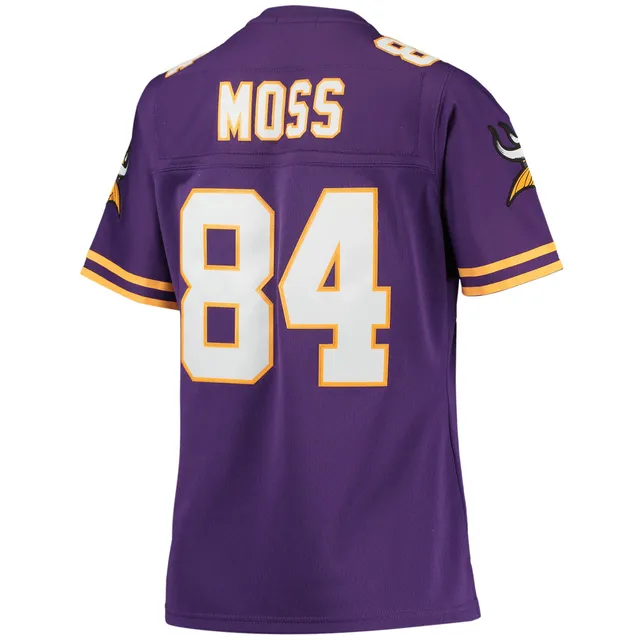 Mitchell & Ness Women's Mitchell & Ness Randy Moss Purple Minnesota Vikings  Legacy Replica Team Jersey