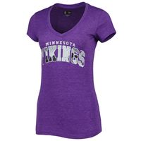 Women's Minnesota Vikings Fanatics Purple V-Neck T-Shirt S