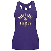 Débardeur violet New Era pour femme des Vikings du Minnesota 2024 NFL Training Camp