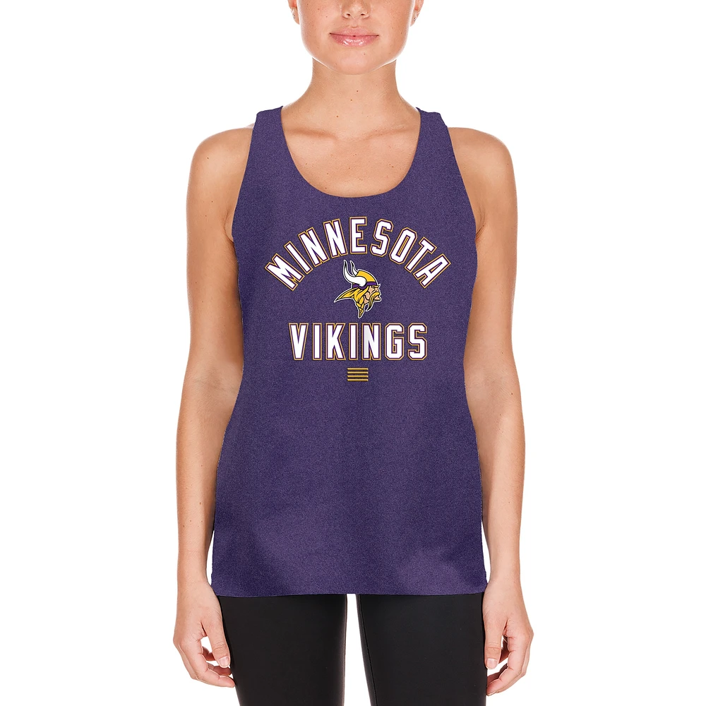 Débardeur violet New Era pour femme des Vikings du Minnesota 2024 NFL Training Camp