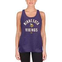 Débardeur violet New Era pour femme des Vikings du Minnesota 2024 NFL Training Camp