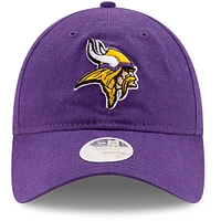 Casquette réglable New Era Minnesota Vikings Core Classic Primary 9TWENTY violette pour femme