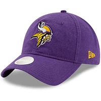 Women's New Era Purple Minnesota Vikings Core Classic Primary 9TWENTY Adjustable Hat