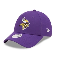 Casquette ajustable 9FORTY simple pour femme Minnesota Vikings New Era violette