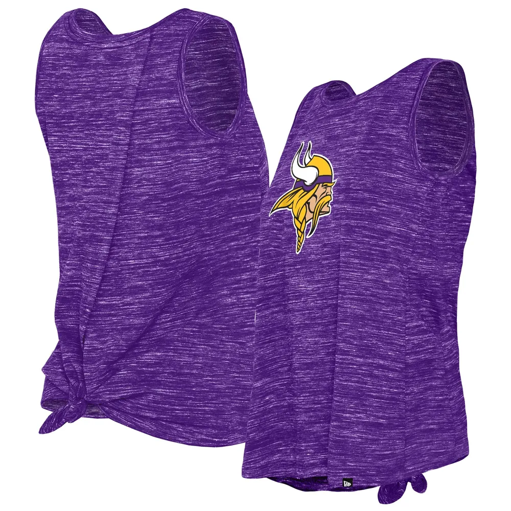 New Era Women's Minnesota Vikings Tie Back Purple Tank Top