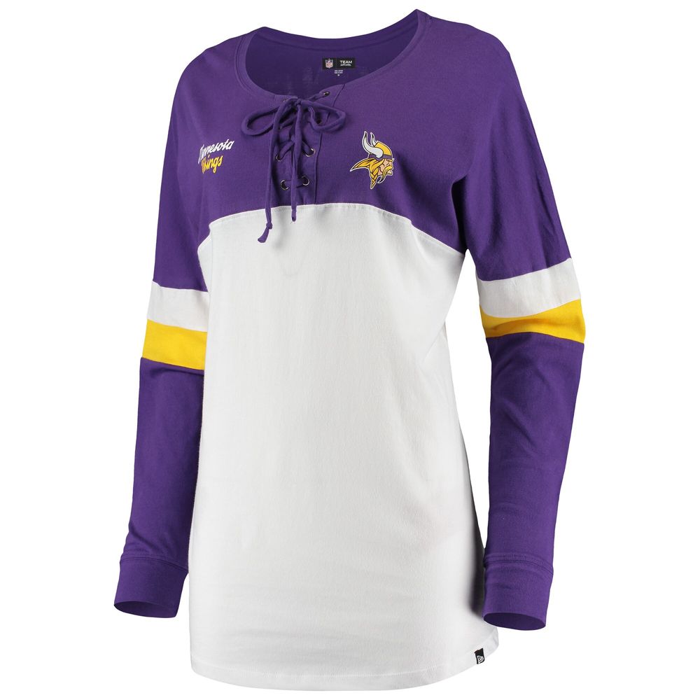 New Era Women's New Era Purple Minnesota Vikings Plus Size Lace-Up