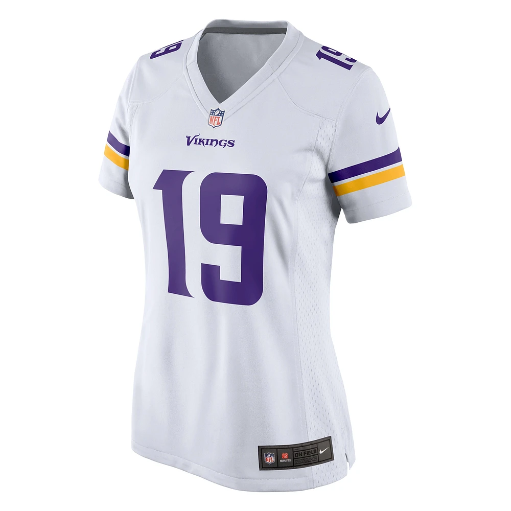 Maillot de match Nike Adam Thielen blanc Minnesota Vikings pour femme