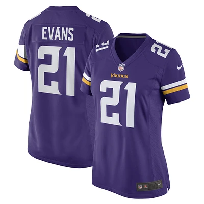 Maillot de joueur jeu Nike Akayleb Evans violet Minnesota Vikings pour femme