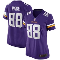 Maillot de joueur retraité Nike Alan Page des Minnesota Vikings pour femme, violet