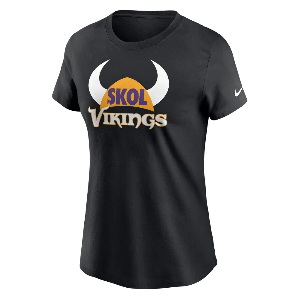 Women's Minnesota Vikings Nike Black Hometown Collection Team T-Shirt