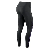Legging croisé Nike Minnesota Vikings Yard Line pour femme, noir