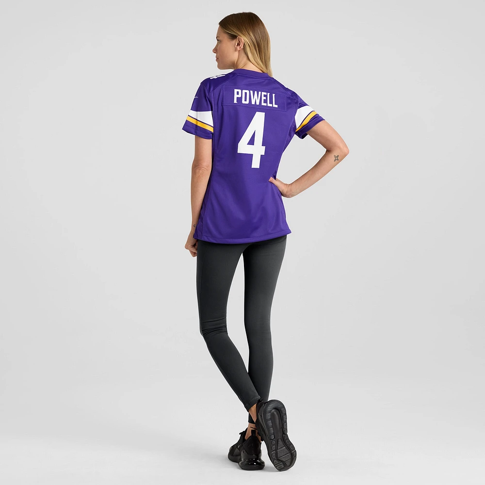 Maillot de match Nike Brandon Powell violet Minnesota Vikings pour femme