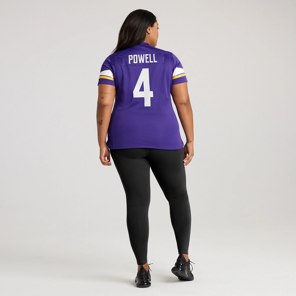 Maillot de match Nike Brandon Powell violet Minnesota Vikings pour femme