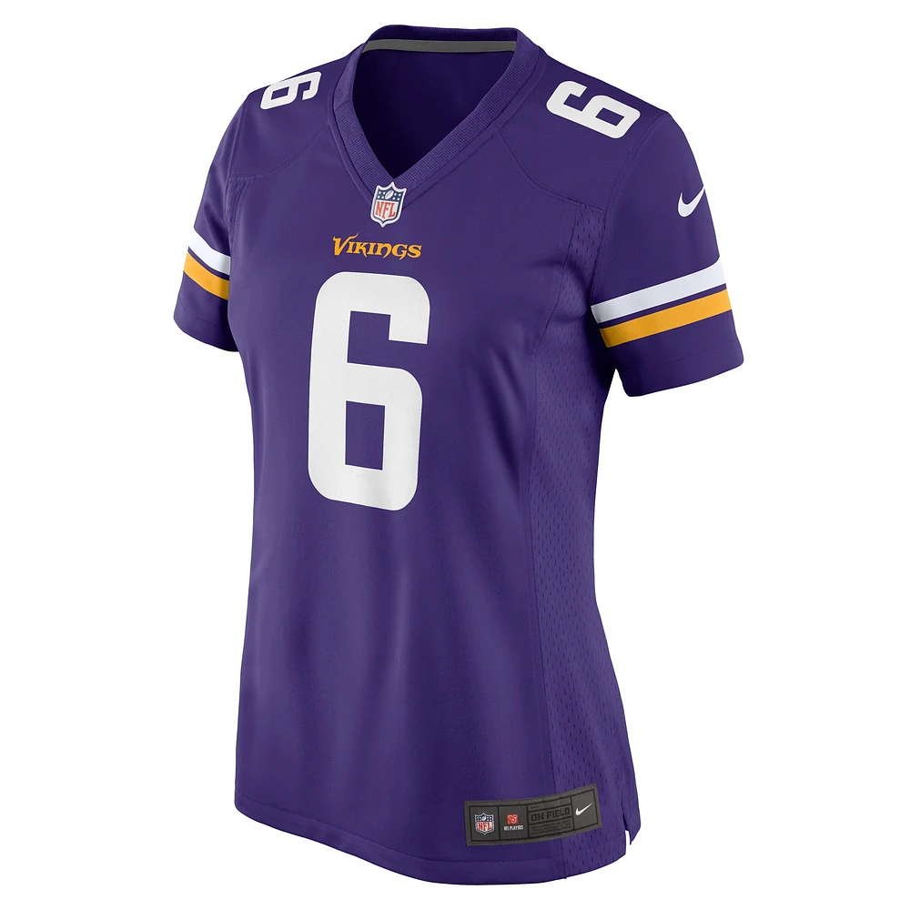 Maillot de match Nike Brian Asamoah II violet pour femme des Minnesota Vikings