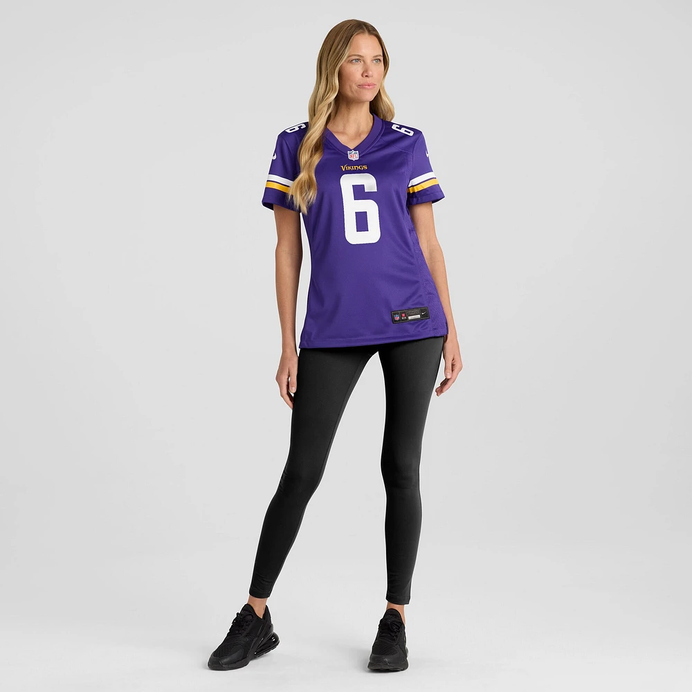 Maillot de match Nike Brian Asamoah II violet pour femme des Minnesota Vikings