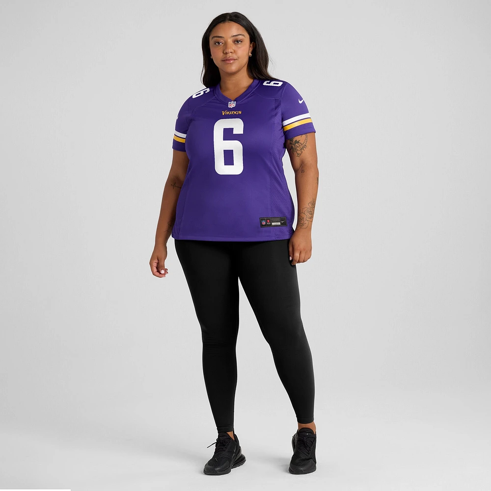 Maillot de match Nike Brian Asamoah II violet pour femme des Minnesota Vikings