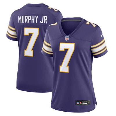 Nike Byron Murphy Jr. Maillot de jeu classique pour femme des Vikings du Minnesota pourpre