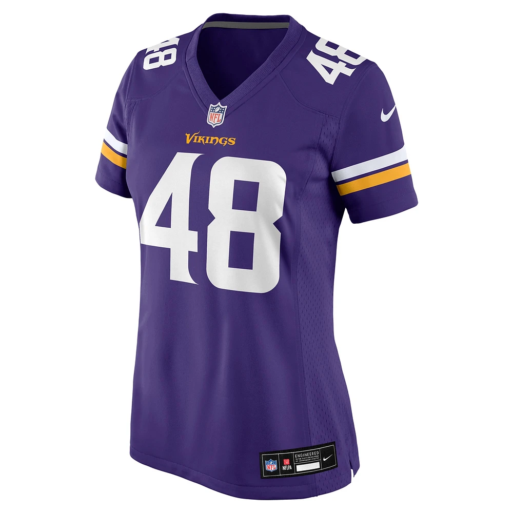 Women's Nike Calvin Munson  Purple Minnesota Vikings Game Jersey