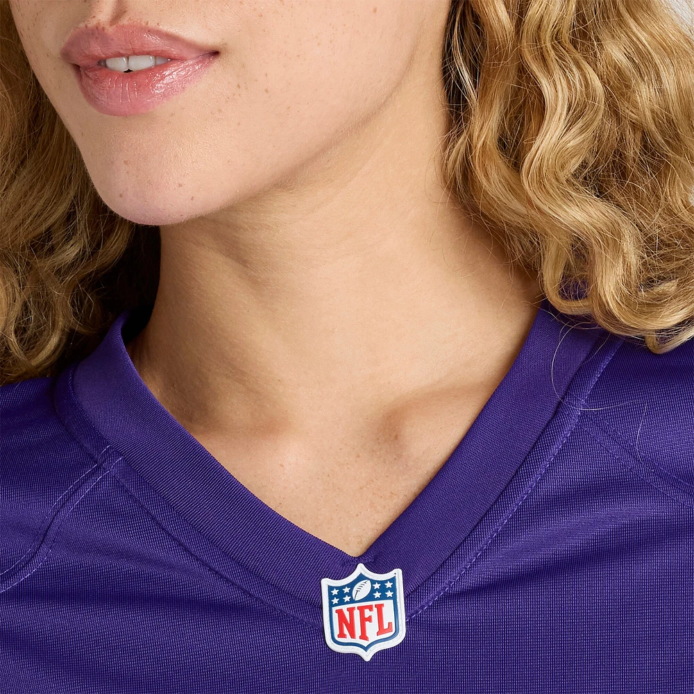 Maillot de match violet Nike Calvin Munson des Minnesota Vikings pour femme