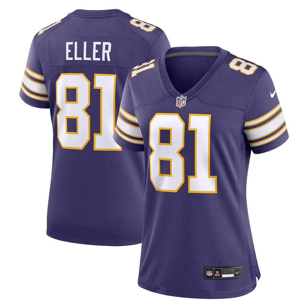 Maillot pour femme Nike Carl Eller pourpre Minnesota Vikings Classic Retired Player