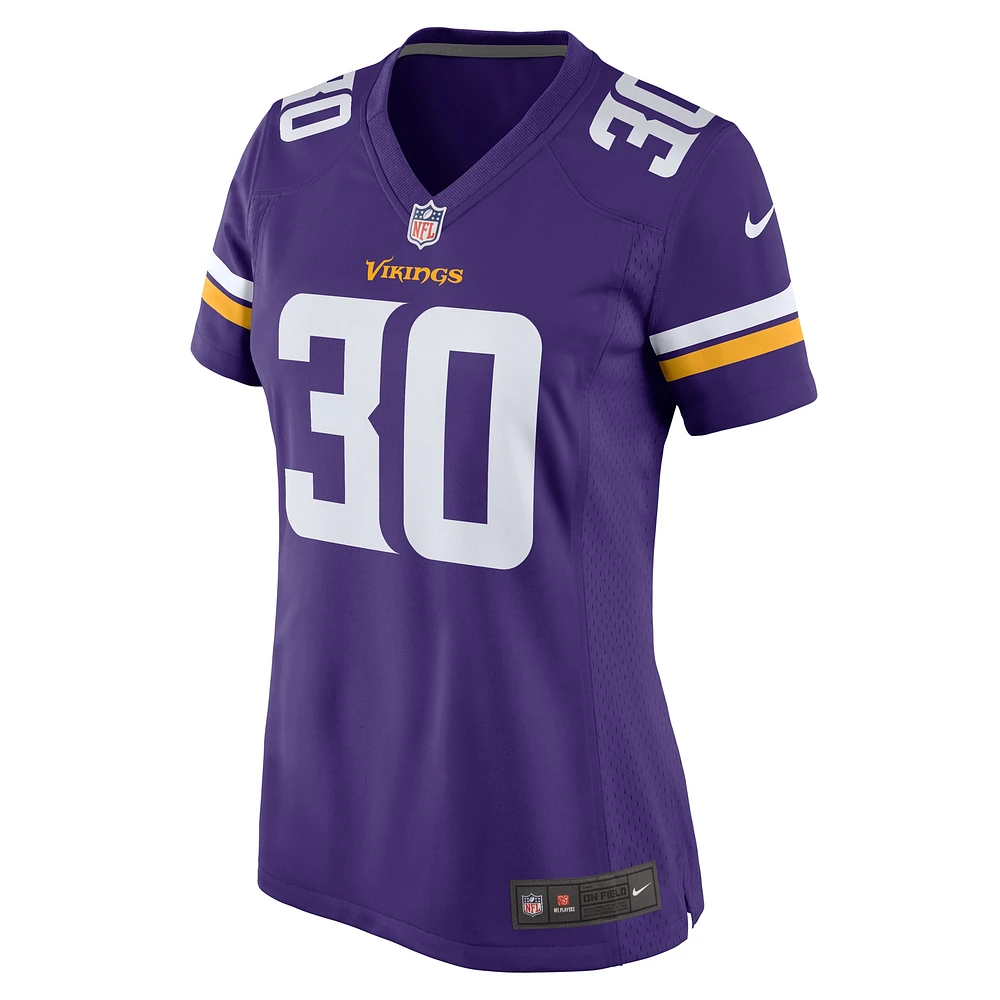 Maillot de match Nike C.J. Ham violet des Vikings du Minnesota pour femme