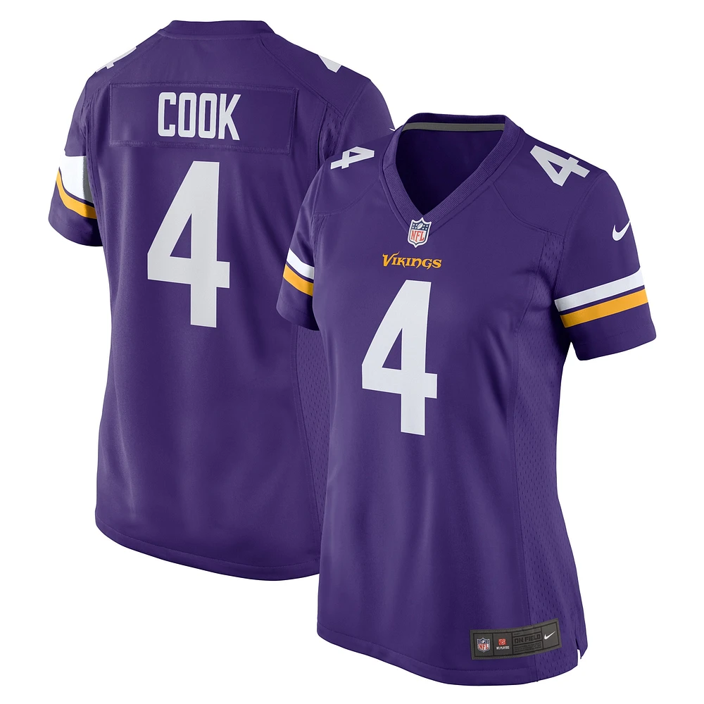 Maillot de joueur Nike Dalvin Cook violet des Vikings du Minnesota pour femme