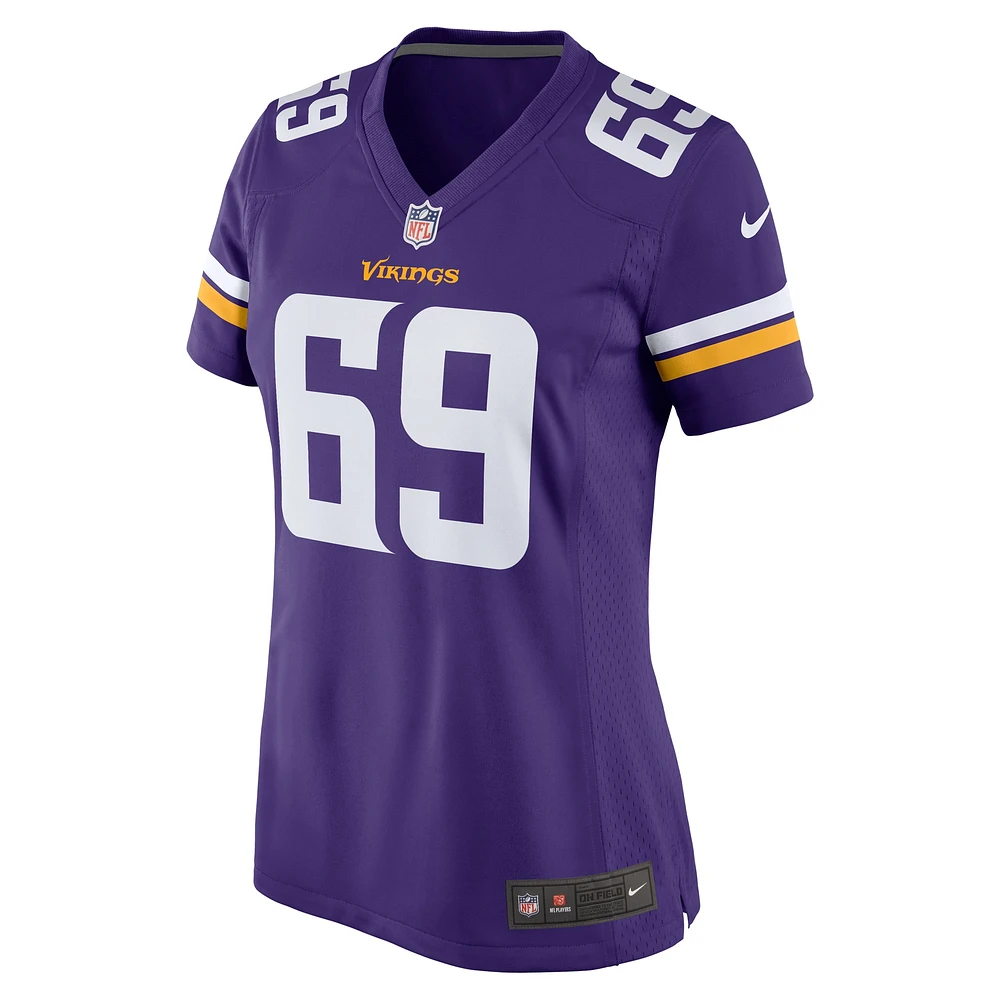 Maillot de match l'équipe Nike Dan Feeney violet Minnesota Vikings pour femme