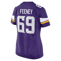 Maillot de match l'équipe Nike Dan Feeney violet Minnesota Vikings pour femme