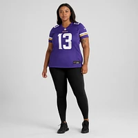 Maillot de match d'équipe violet Nike Daniel Jones des Minnesota Vikings pour femme