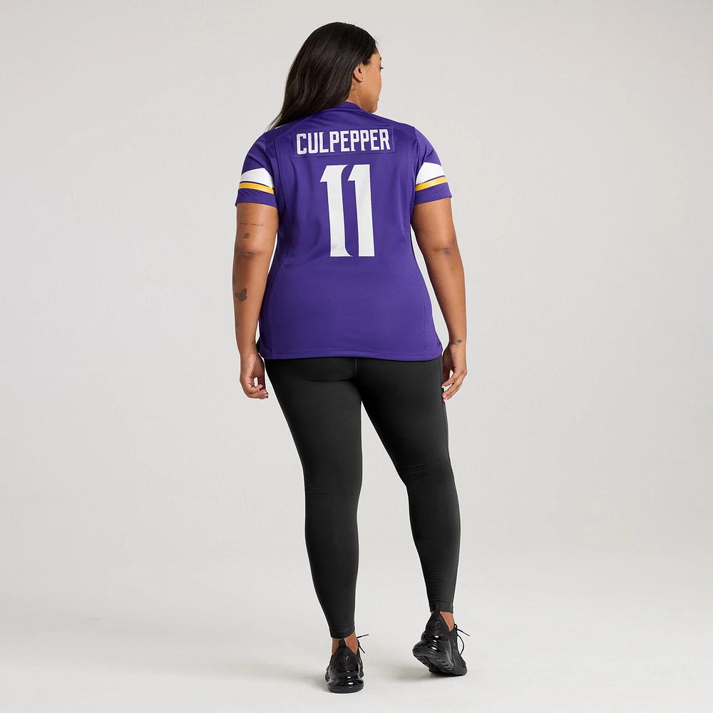 Maillot de joueur retraité Nike Daunte Culpepper violet des Minnesota Vikings pour femme