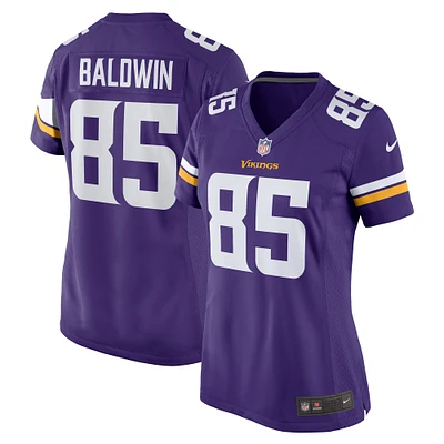 Maillot de match Nike Daylen Baldwin violet des Vikings du Minnesota pour femme