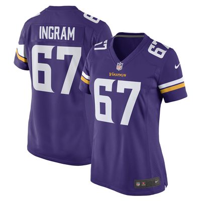 Women's Nike Ed Ingram Purple Minnesota Vikings Game Player Jersey