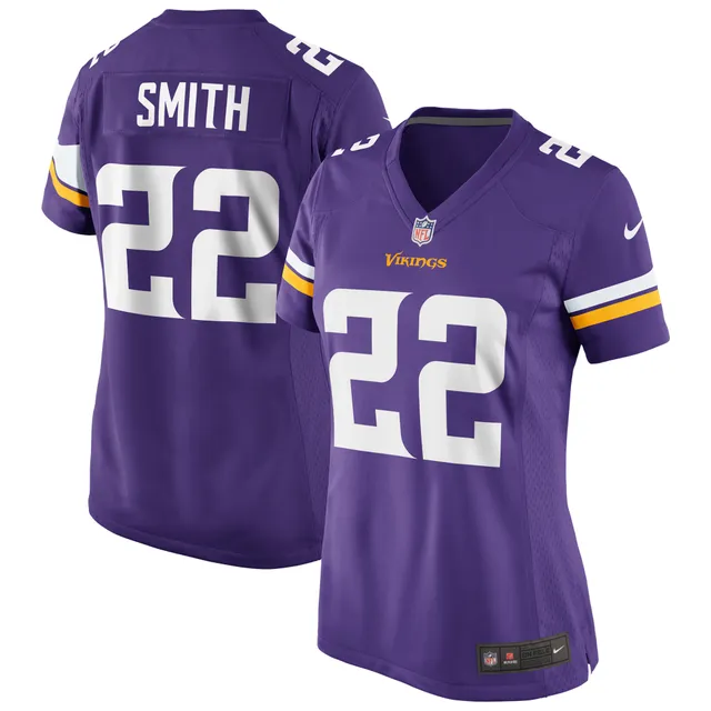 Women's Minnesota Vikings NFL Pro Line by Fanatics Branded Purple/Black  Spirit Jersey Long Sleeve T