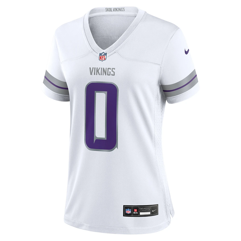 Maillot de joueur jeu alternatif des Minnesota Vikings Nike Ivan Pace Jr pour femme, blanc