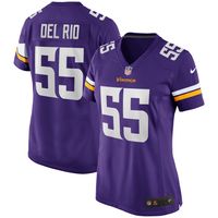 Women's Nike Jack Del Rio Purple Minnesota Vikings Game Retired Player Jersey