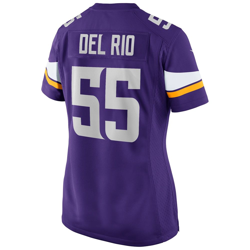 Women's Nike Jack Del Rio Purple Minnesota Vikings Game Retired Player Jersey