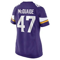 Women's Nike Jake McQuaide  Purple Minnesota Vikings Game Jersey