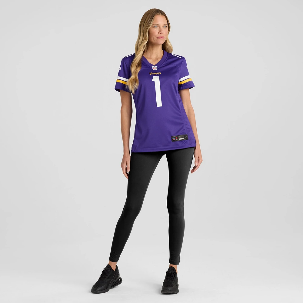 Women's Nike Jalen Nailor  Purple Minnesota Vikings Team Game Jersey