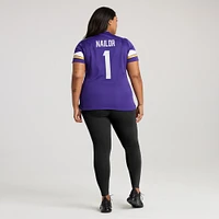 Women's Nike Jalen Nailor  Purple Minnesota Vikings Team Game Jersey