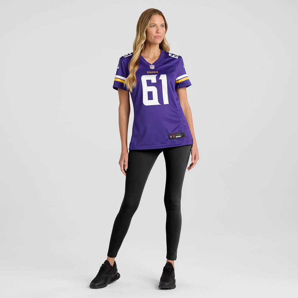 Maillot de match violet Nike Jalen Redmond des Minnesota Vikings pour femme