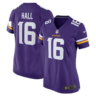 Maillot de match Nike Jaren Hall violet des Vikings du Minnesota pour femme