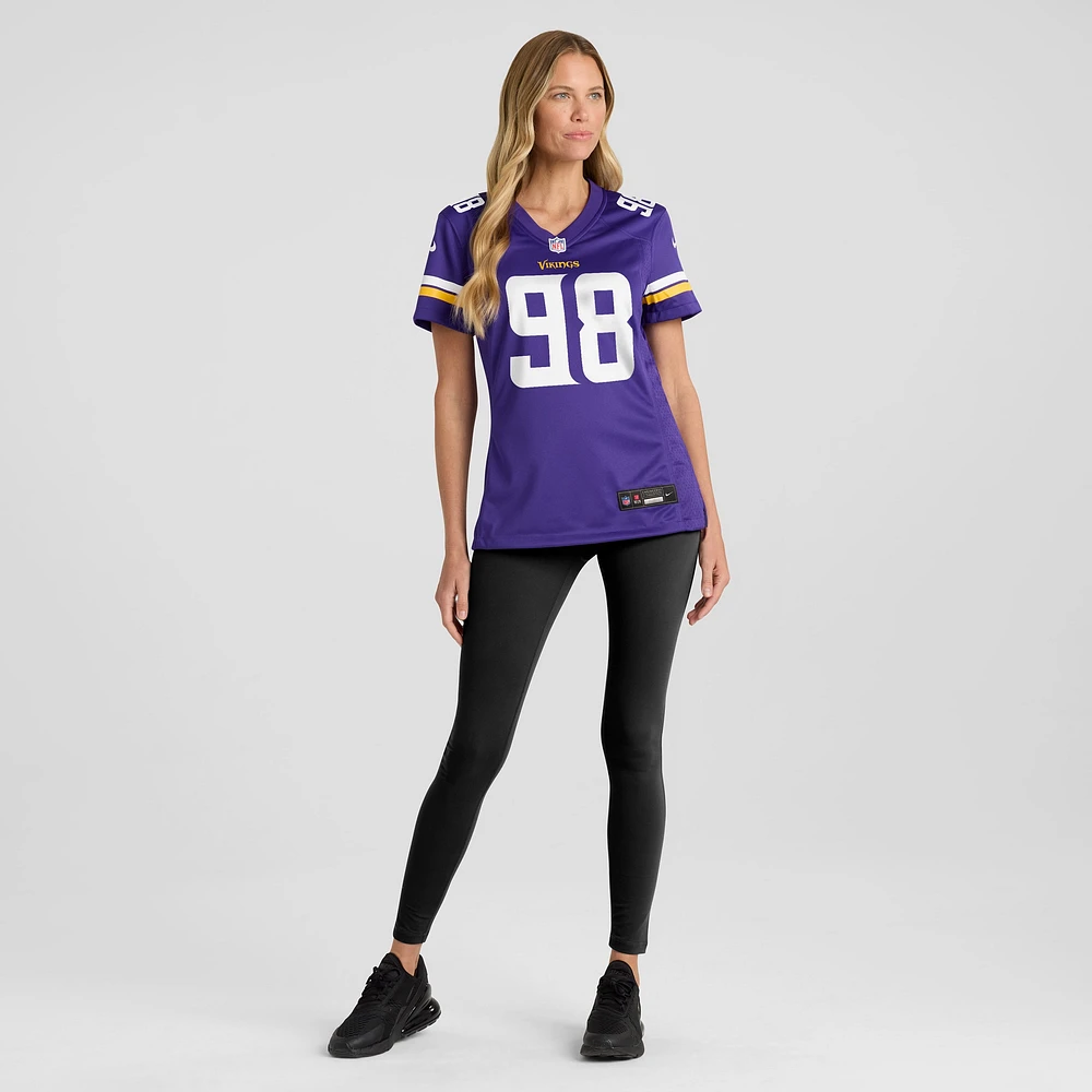 Women's Nike Javon Hargrave  Purple Minnesota Vikings Team Game Jersey