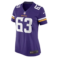 Maillot de match Nike Jeremy Flax violet Minnesota Vikings pour femme